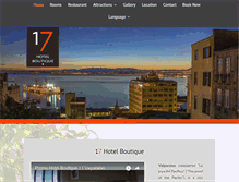 Tablet Screenshot of hotel17.cl